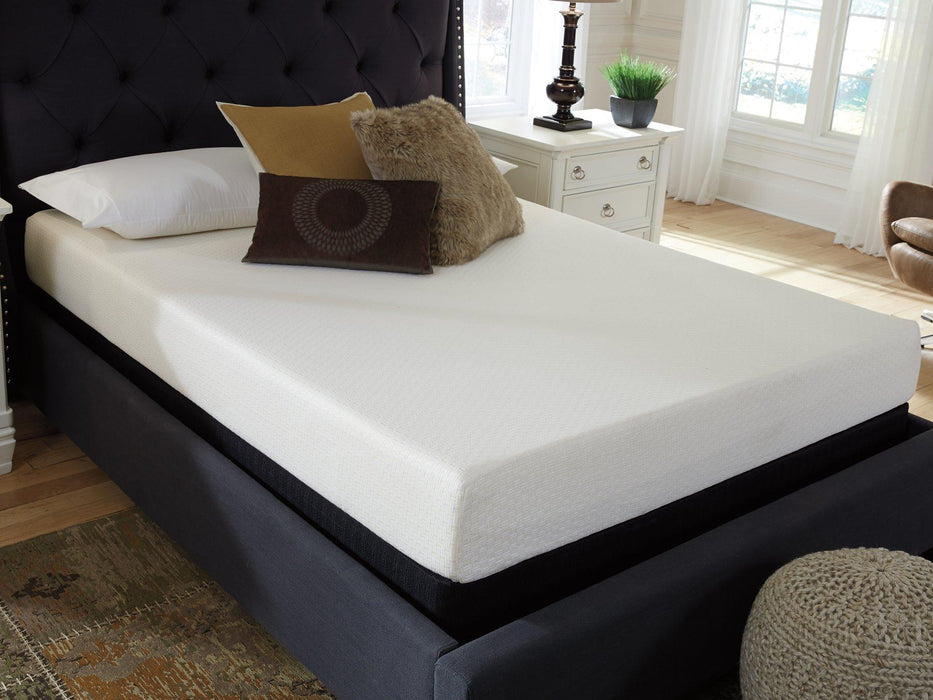 Chime 8 Inch Memory Foam Mattress Set - Premium Mattress Set from Ashley Furniture - Just $367.42! Shop now at Furniture Wholesale Plus  We are the best furniture store in Nashville, Hendersonville, Goodlettsville, Madison, Antioch, Mount Juliet, Lebanon, Gallatin, Springfield, Murfreesboro, Franklin, Brentwood