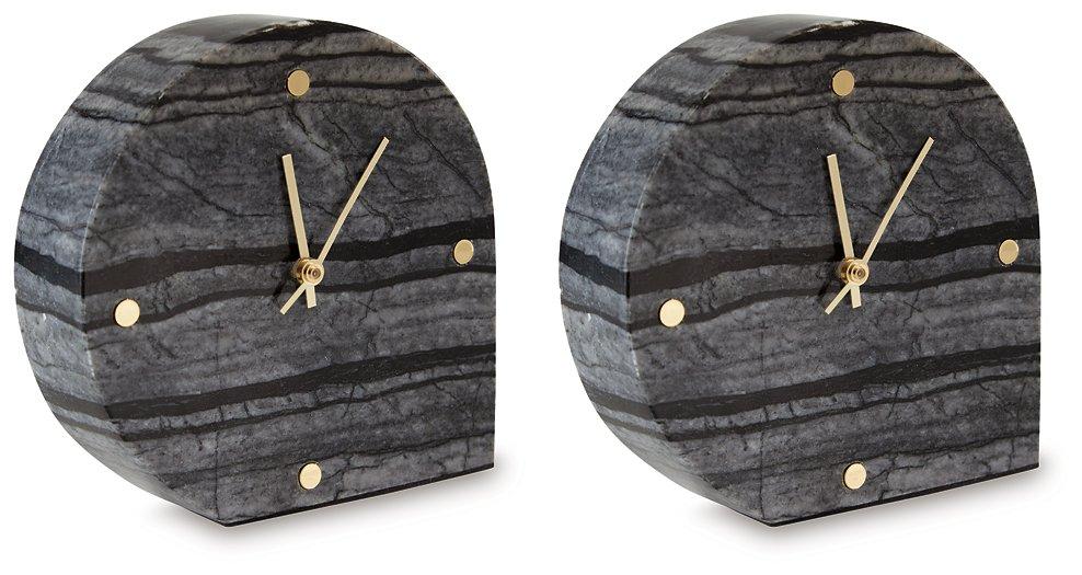 Janmour Table Clock (Set of 2) - Premium Table Top Accessories from Ashley Furniture - Just $65.54! Shop now at Furniture Wholesale Plus  We are the best furniture store in Nashville, Hendersonville, Goodlettsville, Madison, Antioch, Mount Juliet, Lebanon, Gallatin, Springfield, Murfreesboro, Franklin, Brentwood