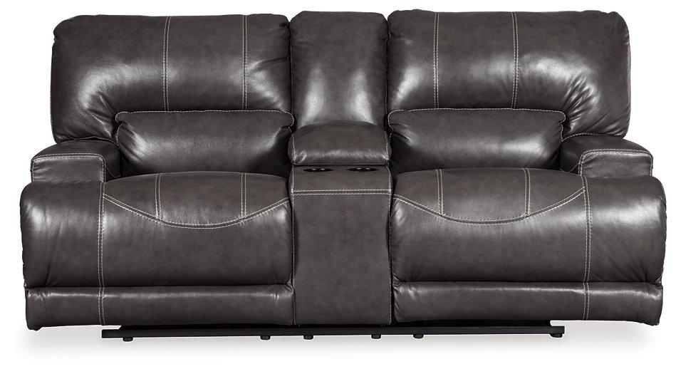 McCaskill Reclining Loveseat with Console - Premium Loveseat from Ashley Furniture - Just $1596.87! Shop now at Furniture Wholesale Plus  We are the best furniture store in Nashville, Hendersonville, Goodlettsville, Madison, Antioch, Mount Juliet, Lebanon, Gallatin, Springfield, Murfreesboro, Franklin, Brentwood