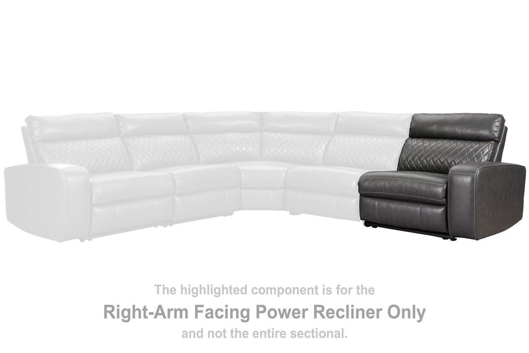 Samperstone Power Reclining Sectional - Premium Sectional from Ashley Furniture - Just $1137.86! Shop now at Furniture Wholesale Plus  We are the best furniture store in Nashville, Hendersonville, Goodlettsville, Madison, Antioch, Mount Juliet, Lebanon, Gallatin, Springfield, Murfreesboro, Franklin, Brentwood