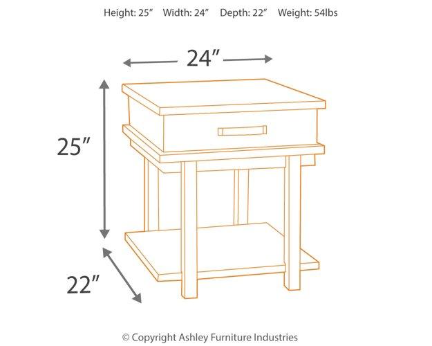 Stanah End Table - Premium End Table from Ashley Furniture - Just $206.77! Shop now at Furniture Wholesale Plus  We are the best furniture store in Nashville, Hendersonville, Goodlettsville, Madison, Antioch, Mount Juliet, Lebanon, Gallatin, Springfield, Murfreesboro, Franklin, Brentwood