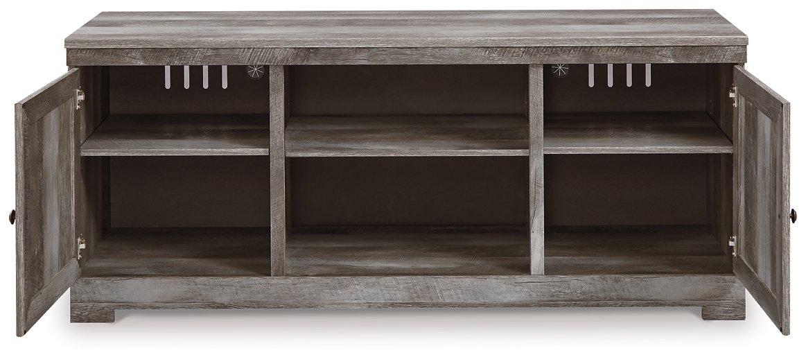 Wynnlow 63" TV Stand - Premium Entertainment Center from Ashley Furniture - Just $323.80! Shop now at Furniture Wholesale Plus  We are the best furniture store in Nashville, Hendersonville, Goodlettsville, Madison, Antioch, Mount Juliet, Lebanon, Gallatin, Springfield, Murfreesboro, Franklin, Brentwood