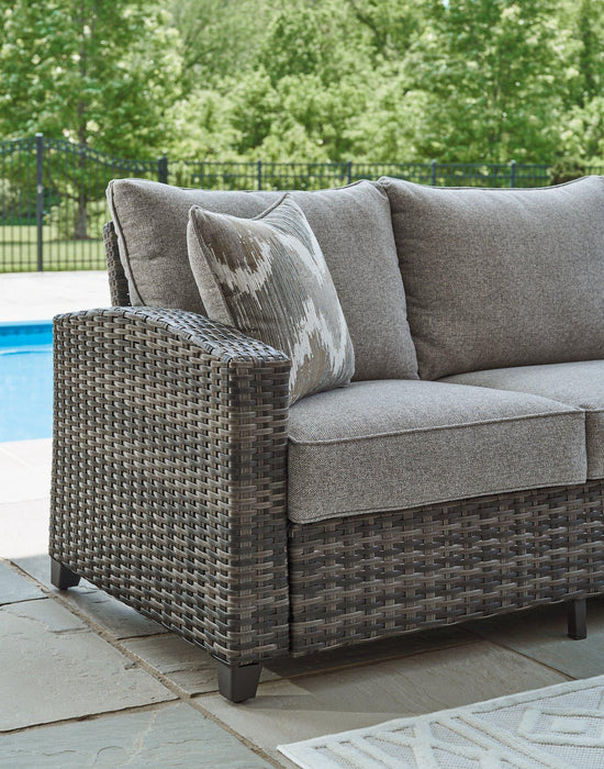 Oasis Court Outdoor Sofa/Chairs/Table Set (Set of 4) - Premium Outdoor Seating Set from Ashley Furniture - Just $1517.08! Shop now at Furniture Wholesale Plus  We are the best furniture store in Nashville, Hendersonville, Goodlettsville, Madison, Antioch, Mount Juliet, Lebanon, Gallatin, Springfield, Murfreesboro, Franklin, Brentwood