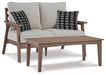 Emmeline Outdoor Seating Set - Premium Outdoor Table Set from Ashley Furniture - Just $1123.96! Shop now at Furniture Wholesale Plus  We are the best furniture store in Nashville, Hendersonville, Goodlettsville, Madison, Antioch, Mount Juliet, Lebanon, Gallatin, Springfield, Murfreesboro, Franklin, Brentwood