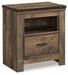 Trinell Youth Nightstand - Premium Nightstand from Ashley Furniture - Just $203.13! Shop now at Furniture Wholesale Plus  We are the best furniture store in Nashville, Hendersonville, Goodlettsville, Madison, Antioch, Mount Juliet, Lebanon, Gallatin, Springfield, Murfreesboro, Franklin, Brentwood