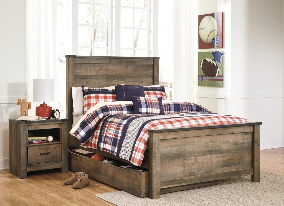 Trinell Bed with 1 Large Storage Drawer - Premium Bed from Ashley Furniture - Just $583.26! Shop now at Furniture Wholesale Plus  We are the best furniture store in Nashville, Hendersonville, Goodlettsville, Madison, Antioch, Mount Juliet, Lebanon, Gallatin, Springfield, Murfreesboro, Franklin, Brentwood