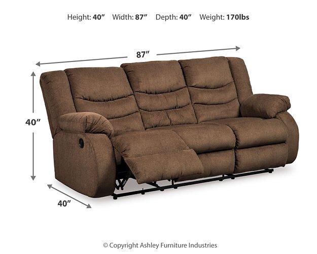 Tulen Reclining Sofa - Premium Sofa from Ashley Furniture - Just $674.04! Shop now at Furniture Wholesale Plus  We are the best furniture store in Nashville, Hendersonville, Goodlettsville, Madison, Antioch, Mount Juliet, Lebanon, Gallatin, Springfield, Murfreesboro, Franklin, Brentwood