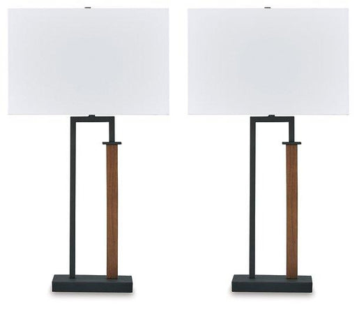 Voslen Table Lamp (Set of 2) - Premium Table Lamp Pair from Ashley Furniture - Just $99.08! Shop now at Furniture Wholesale Plus  We are the best furniture store in Nashville, Hendersonville, Goodlettsville, Madison, Antioch, Mount Juliet, Lebanon, Gallatin, Springfield, Murfreesboro, Franklin, Brentwood