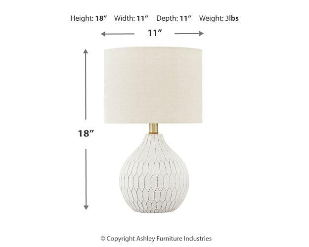 Wardmont Table Lamp - Premium Table Lamp from Ashley Furniture - Just $53.18! Shop now at Furniture Wholesale Plus  We are the best furniture store in Nashville, Hendersonville, Goodlettsville, Madison, Antioch, Mount Juliet, Lebanon, Gallatin, Springfield, Murfreesboro, Franklin, Brentwood