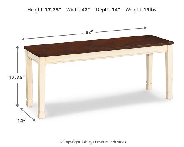 Whitesburg Dining Bench - Premium Bench from Ashley Furniture - Just $92.51! Shop now at Furniture Wholesale Plus  We are the best furniture store in Nashville, Hendersonville, Goodlettsville, Madison, Antioch, Mount Juliet, Lebanon, Gallatin, Springfield, Murfreesboro, Franklin, Brentwood