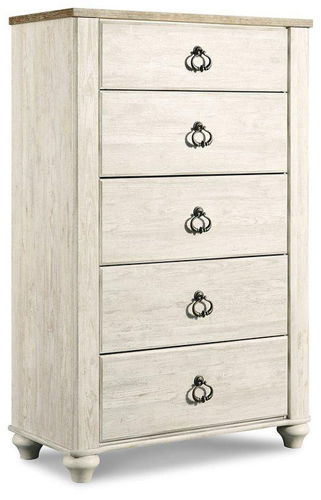 Willowton Chest of Drawers - Premium Chest from Ashley Furniture - Just $345.91! Shop now at Furniture Wholesale Plus  We are the best furniture store in Nashville, Hendersonville, Goodlettsville, Madison, Antioch, Mount Juliet, Lebanon, Gallatin, Springfield, Murfreesboro, Franklin, Brentwood