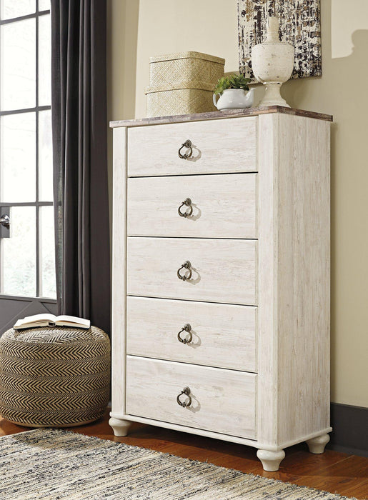 Willowton Chest of Drawers - Premium Chest from Ashley Furniture - Just $345.91! Shop now at Furniture Wholesale Plus  We are the best furniture store in Nashville, Hendersonville, Goodlettsville, Madison, Antioch, Mount Juliet, Lebanon, Gallatin, Springfield, Murfreesboro, Franklin, Brentwood