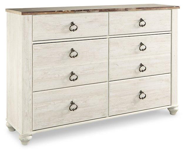 Willowton Dresser and Mirror - Premium Dresser & Mirror from Ashley Furniture - Just $488.71! Shop now at Furniture Wholesale Plus  We are the best furniture store in Nashville, Hendersonville, Goodlettsville, Madison, Antioch, Mount Juliet, Lebanon, Gallatin, Springfield, Murfreesboro, Franklin, Brentwood