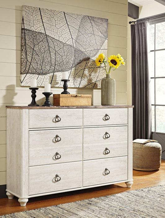 Willowton Dresser and Mirror - Premium Dresser & Mirror from Ashley Furniture - Just $488.71! Shop now at Furniture Wholesale Plus  We are the best furniture store in Nashville, Hendersonville, Goodlettsville, Madison, Antioch, Mount Juliet, Lebanon, Gallatin, Springfield, Murfreesboro, Franklin, Brentwood