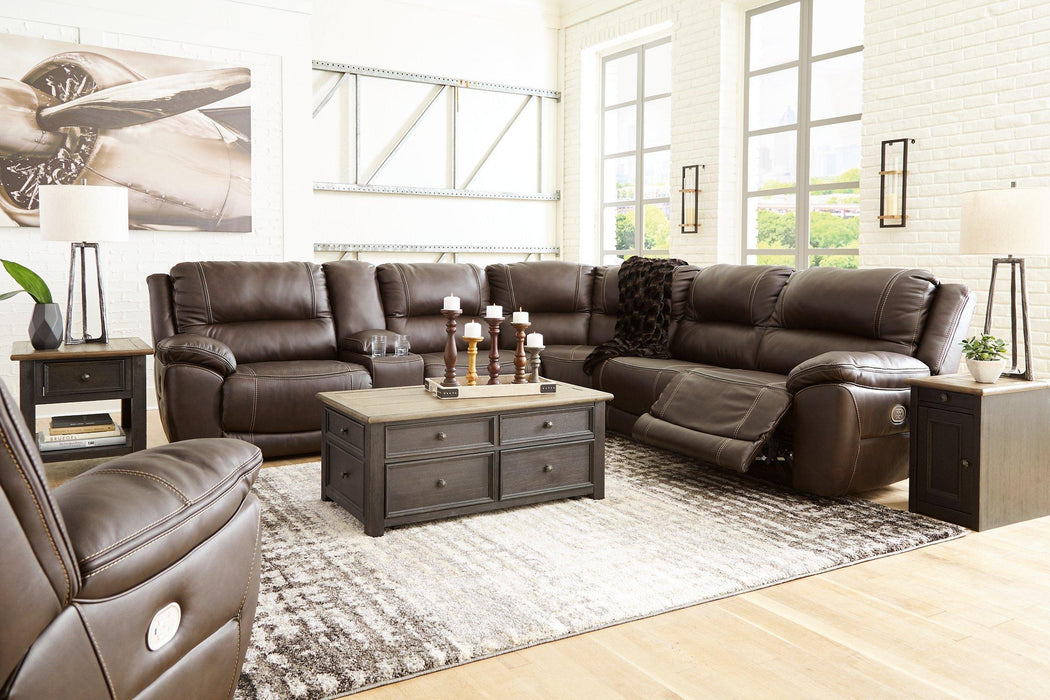 Dunleith 6-Piece Sectional w/ Recliner - Premium Living Room Set from Ashley Furniture - Just $4215.56! Shop now at Furniture Wholesale Plus  We are the best furniture store in Nashville, Hendersonville, Goodlettsville, Madison, Antioch, Mount Juliet, Lebanon, Gallatin, Springfield, Murfreesboro, Franklin, Brentwood