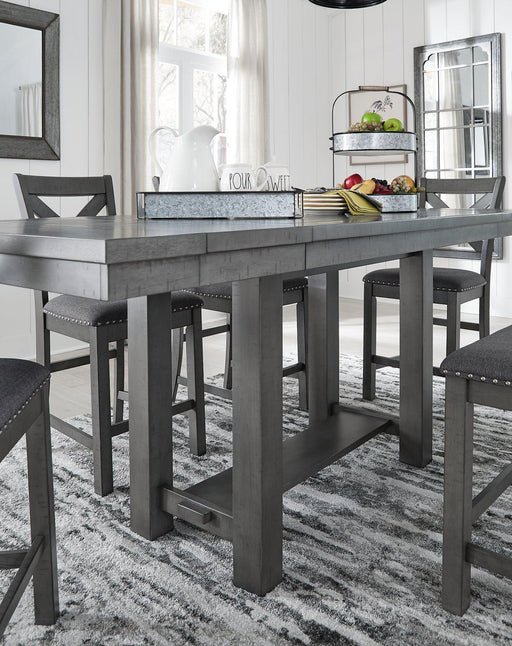 Myshanna Counter Height Dining Extension Table - Premium Counter Height Table from Ashley Furniture - Just $726.02! Shop now at Furniture Wholesale Plus  We are the best furniture store in Nashville, Hendersonville, Goodlettsville, Madison, Antioch, Mount Juliet, Lebanon, Gallatin, Springfield, Murfreesboro, Franklin, Brentwood