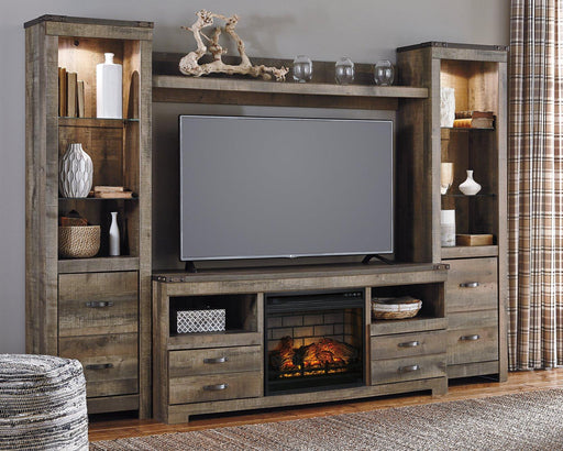 Trinell 4-Piece Entertainment Center with Electric Fireplace - Premium Entertainment Center from Ashley Furniture - Just $695.84! Shop now at Furniture Wholesale Plus  We are the best furniture store in Nashville, Hendersonville, Goodlettsville, Madison, Antioch, Mount Juliet, Lebanon, Gallatin, Springfield, Murfreesboro, Franklin, Brentwood