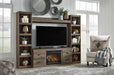 Trinell 4-Piece Entertainment Center with Electric Fireplace - Premium Entertainment Center from Ashley Furniture - Just $695.84! Shop now at Furniture Wholesale Plus  We are the best furniture store in Nashville, Hendersonville, Goodlettsville, Madison, Antioch, Mount Juliet, Lebanon, Gallatin, Springfield, Murfreesboro, Franklin, Brentwood