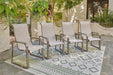 Beach Front Sling Arm Chair (Set of 4) - Premium Outdoor Dining Chair from Ashley Furniture - Just $993.48! Shop now at Furniture Wholesale Plus  We are the best furniture store in Nashville, Hendersonville, Goodlettsville, Madison, Antioch, Mount Juliet, Lebanon, Gallatin, Springfield, Murfreesboro, Franklin, Brentwood