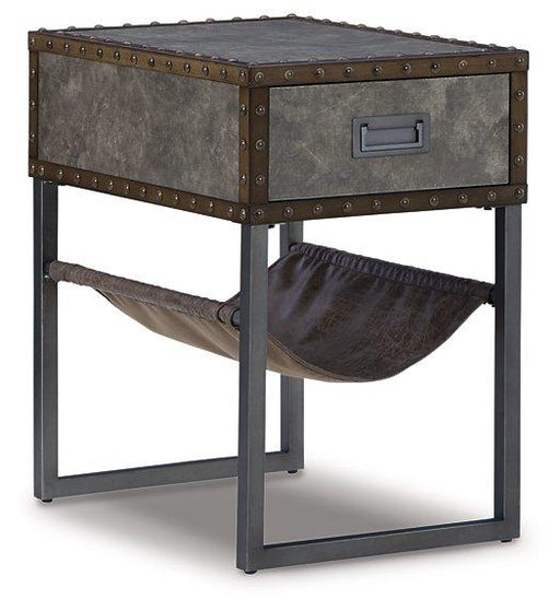 Derrylin Chairside End Table - Premium End Table from Ashley Furniture - Just $226.19! Shop now at Furniture Wholesale Plus  We are the best furniture store in Nashville, Hendersonville, Goodlettsville, Madison, Antioch, Mount Juliet, Lebanon, Gallatin, Springfield, Murfreesboro, Franklin, Brentwood