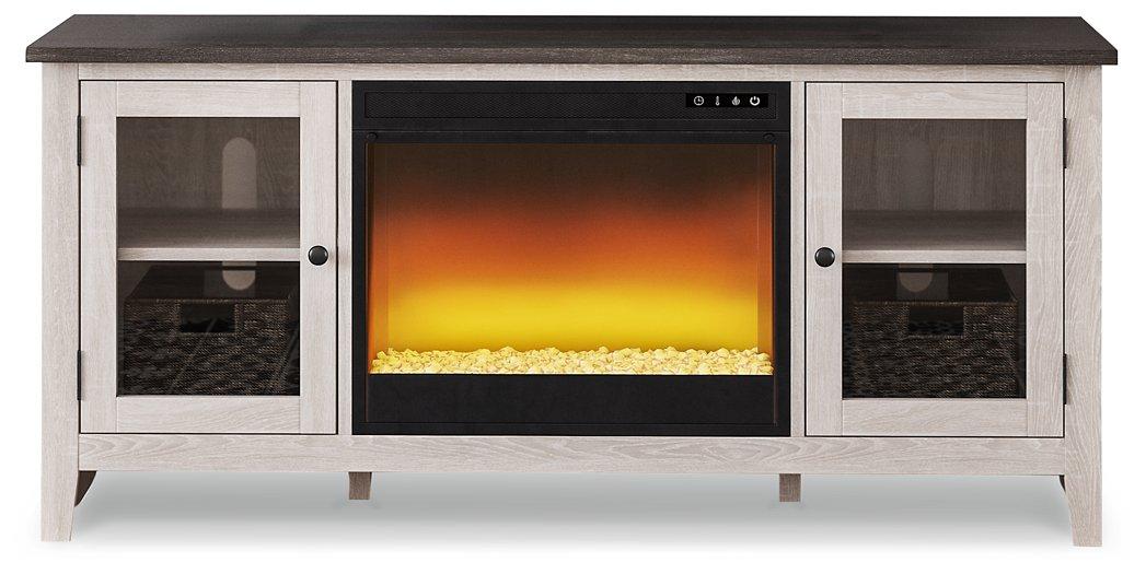 Dorrinson 60" TV Stand with Electric Fireplace - Premium TV Stand from Ashley Furniture - Just $565.02! Shop now at Furniture Wholesale Plus  We are the best furniture store in Nashville, Hendersonville, Goodlettsville, Madison, Antioch, Mount Juliet, Lebanon, Gallatin, Springfield, Murfreesboro, Franklin, Brentwood