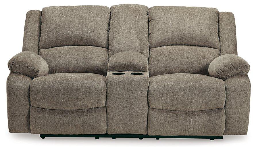 Draycoll Reclining Loveseat with Console - Premium Loveseat from Ashley Furniture - Just $715.93! Shop now at Furniture Wholesale Plus  We are the best furniture store in Nashville, Hendersonville, Goodlettsville, Madison, Antioch, Mount Juliet, Lebanon, Gallatin, Springfield, Murfreesboro, Franklin, Brentwood