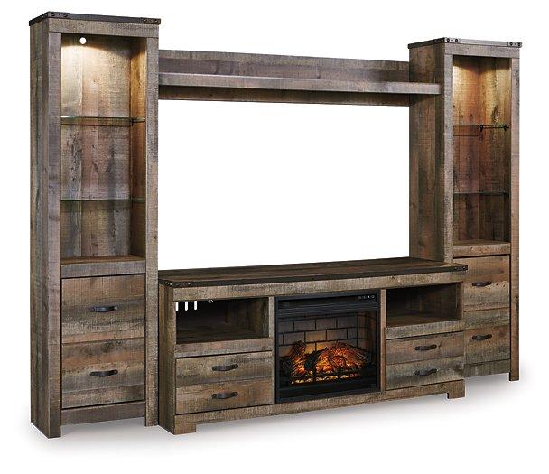 Trinell 4-Piece Entertainment Center with Electric Fireplace - Premium Entertainment Center from Ashley Furniture - Just $695.84! Shop now at Furniture Wholesale Plus  We are the best furniture store in Nashville, Hendersonville, Goodlettsville, Madison, Antioch, Mount Juliet, Lebanon, Gallatin, Springfield, Murfreesboro, Franklin, Brentwood