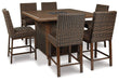 Paradise Trail Outdoor Bar Table Set - Premium Outdoor Seating Set from Ashley Furniture - Just $2872.91! Shop now at Furniture Wholesale Plus  We are the best furniture store in Nashville, Hendersonville, Goodlettsville, Madison, Antioch, Mount Juliet, Lebanon, Gallatin, Springfield, Murfreesboro, Franklin, Brentwood