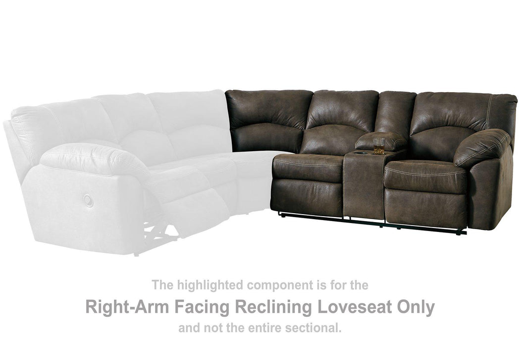 Tambo 2-Piece Reclining Sectional - Premium Sectional from Ashley Furniture - Just $1607.13! Shop now at Furniture Wholesale Plus  We are the best furniture store in Nashville, Hendersonville, Goodlettsville, Madison, Antioch, Mount Juliet, Lebanon, Gallatin, Springfield, Murfreesboro, Franklin, Brentwood