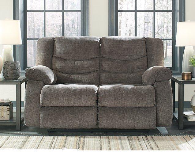 Tulen Reclining Loveseat - Premium Loveseat from Ashley Furniture - Just $624.13! Shop now at Furniture Wholesale Plus  We are the best furniture store in Nashville, Hendersonville, Goodlettsville, Madison, Antioch, Mount Juliet, Lebanon, Gallatin, Springfield, Murfreesboro, Franklin, Brentwood