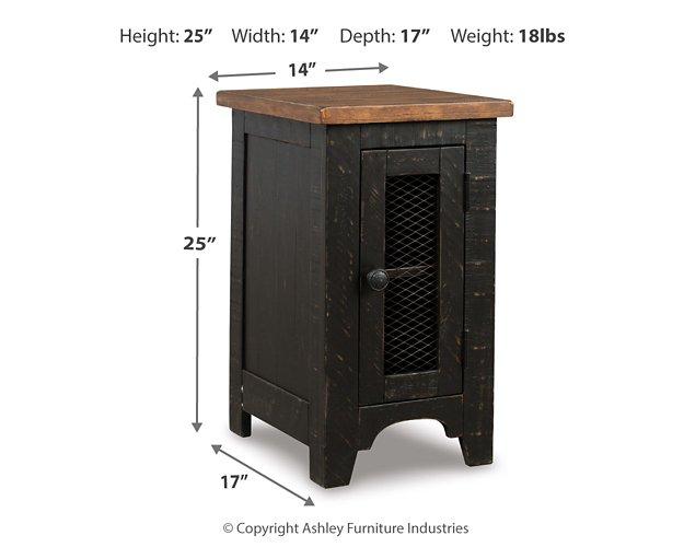 Valebeck Chairside End Table - Premium End Table from Ashley Furniture - Just $152.04! Shop now at Furniture Wholesale Plus  We are the best furniture store in Nashville, Hendersonville, Goodlettsville, Madison, Antioch, Mount Juliet, Lebanon, Gallatin, Springfield, Murfreesboro, Franklin, Brentwood