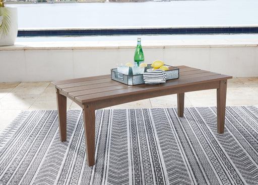 Emmeline Outdoor Coffee Table - Premium Outdoor Cocktail Table from Ashley Furniture - Just $243.84! Shop now at Furniture Wholesale Plus  We are the best furniture store in Nashville, Hendersonville, Goodlettsville, Madison, Antioch, Mount Juliet, Lebanon, Gallatin, Springfield, Murfreesboro, Franklin, Brentwood