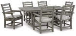 Visola Outdoor Dining Table with 6 Chairs - Premium Outdoor Seating Set from Ashley Furniture - Just $2437.45! Shop now at Furniture Wholesale Plus  We are the best furniture store in Nashville, Hendersonville, Goodlettsville, Madison, Antioch, Mount Juliet, Lebanon, Gallatin, Springfield, Murfreesboro, Franklin, Brentwood