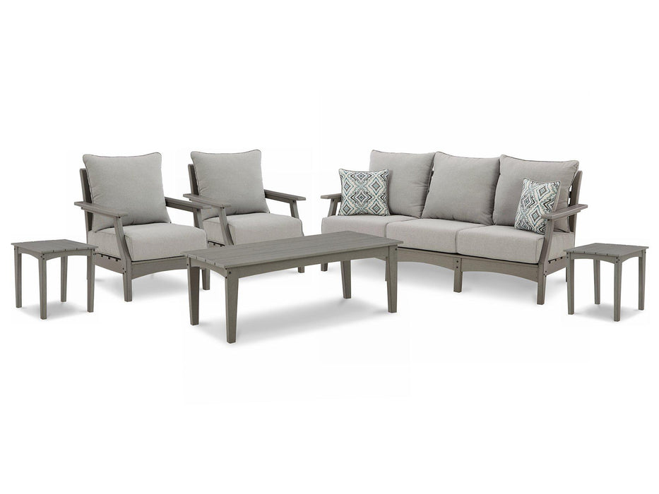 Visola Outdoor Set - Premium Outdoor Seating Set from Ashley Furniture - Just $2244.42! Shop now at Furniture Wholesale Plus  We are the best furniture store in Nashville, Hendersonville, Goodlettsville, Madison, Antioch, Mount Juliet, Lebanon, Gallatin, Springfield, Murfreesboro, Franklin, Brentwood