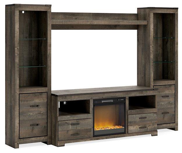 Trinell 4-Piece Entertainment Center with Electric Fireplace - Premium Entertainment Center from Ashley Furniture - Just $695.84! Shop now at Furniture Wholesale Plus  We are the best furniture store in Nashville, Hendersonville, Goodlettsville, Madison, Antioch, Mount Juliet, Lebanon, Gallatin, Springfield, Murfreesboro, Franklin, Brentwood