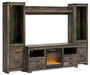 Trinell 4-Piece Entertainment Center with Electric Fireplace - Premium Entertainment Center from Ashley Furniture - Just $695.84! Shop now at Furniture Wholesale Plus  We are the best furniture store in Nashville, Hendersonville, Goodlettsville, Madison, Antioch, Mount Juliet, Lebanon, Gallatin, Springfield, Murfreesboro, Franklin, Brentwood