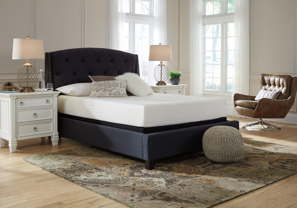 10 Inch Chime Memory Foam Mattress in a Box - Premium Mattress from Ashley Furniture - Just $292.44! Shop now at Furniture Wholesale Plus  We are the best furniture store in Nashville, Hendersonville, Goodlettsville, Madison, Antioch, Mount Juliet, Lebanon, Gallatin, Springfield, Murfreesboro, Franklin, Brentwood