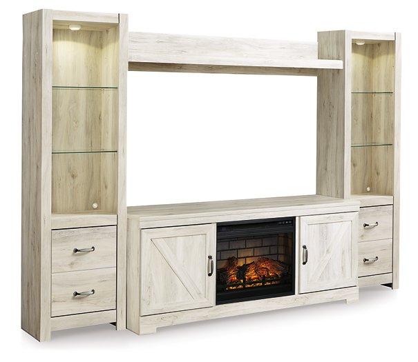 Bellaby 4-Piece Entertainment Center with Electric Fireplace - Premium Entertainment Center from Ashley Furniture - Just $727.62! Shop now at Furniture Wholesale Plus  We are the best furniture store in Nashville, Hendersonville, Goodlettsville, Madison, Antioch, Mount Juliet, Lebanon, Gallatin, Springfield, Murfreesboro, Franklin, Brentwood