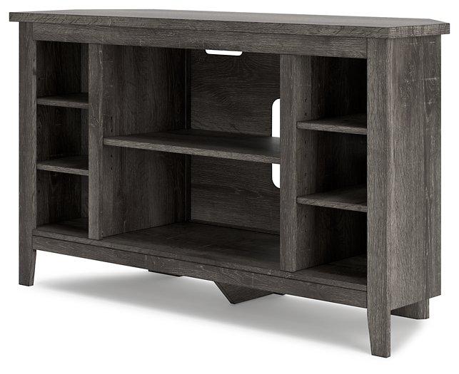 Arlenbry Corner TV Stand with Electric Fireplace - Premium TV Stand from Ashley Furniture - Just $452.03! Shop now at Furniture Wholesale Plus  We are the best furniture store in Nashville, Hendersonville, Goodlettsville, Madison, Antioch, Mount Juliet, Lebanon, Gallatin, Springfield, Murfreesboro, Franklin, Brentwood