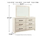 Cambeck Dresser and Mirror - Premium Dresser and Mirror from Ashley Furniture - Just $382.11! Shop now at Furniture Wholesale Plus  We are the best furniture store in Nashville, Hendersonville, Goodlettsville, Madison, Antioch, Mount Juliet, Lebanon, Gallatin, Springfield, Murfreesboro, Franklin, Brentwood