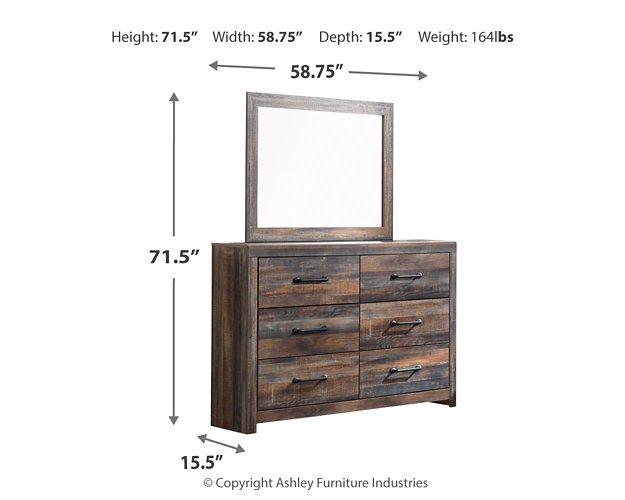 Drystan Dresser and Mirror - Premium Dresser and Mirror from Ashley Furniture - Just $382.11! Shop now at Furniture Wholesale Plus  We are the best furniture store in Nashville, Hendersonville, Goodlettsville, Madison, Antioch, Mount Juliet, Lebanon, Gallatin, Springfield, Murfreesboro, Franklin, Brentwood