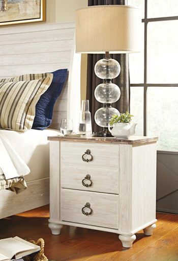Willowton Nightstand - Premium Nightstand from Ashley Furniture - Just $211.17! Shop now at Furniture Wholesale Plus  We are the best furniture store in Nashville, Hendersonville, Goodlettsville, Madison, Antioch, Mount Juliet, Lebanon, Gallatin, Springfield, Murfreesboro, Franklin, Brentwood