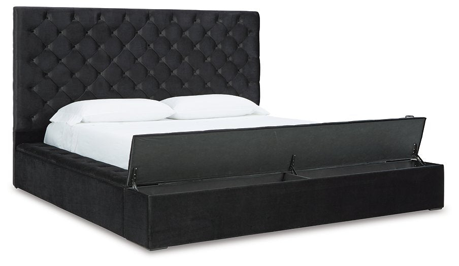 Lindenfield Upholstered Bed with Storage - Premium Bed from Ashley Furniture - Just $965.33! Shop now at Furniture Wholesale Plus  We are the best furniture store in Nashville, Hendersonville, Goodlettsville, Madison, Antioch, Mount Juliet, Lebanon, Gallatin, Springfield, Murfreesboro, Franklin, Brentwood