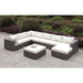 Somani Light Gray Wicker/Ivory Cushion U-Sectional + Ottoman - Premium Outdoor Seating from FOA East - Just $4705.35! Shop now at Furniture Wholesale Plus  We are the best furniture store in Nashville, Hendersonville, Goodlettsville, Madison, Antioch, Mount Juliet, Lebanon, Gallatin, Springfield, Murfreesboro, Franklin, Brentwood
