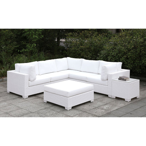 Somani Light Gray Wicker/Ivory Cushion Daybed - Premium Outdoor Seating from FOA East - Just $1333.80! Shop now at Furniture Wholesale Plus  We are the best furniture store in Nashville, Hendersonville, Goodlettsville, Madison, Antioch, Mount Juliet, Lebanon, Gallatin, Springfield, Murfreesboro, Franklin, Brentwood