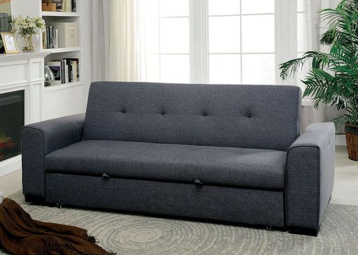 REILLY Gray Futon Sofa - Premium Sofa from FOA East - Just $914.55! Shop now at Furniture Wholesale Plus  We are the best furniture store in Nashville, Hendersonville, Goodlettsville, Madison, Antioch, Mount Juliet, Lebanon, Gallatin, Springfield, Murfreesboro, Franklin, Brentwood