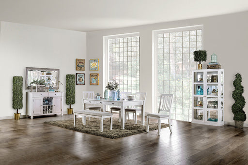 Kaliyah Antique White 7 Pc. Dining Table Set - Premium Dining Room Set from FOA East - Just $1411.80! Shop now at Furniture Wholesale Plus  We are the best furniture store in Nashville, Hendersonville, Goodlettsville, Madison, Antioch, Mount Juliet, Lebanon, Gallatin, Springfield, Murfreesboro, Franklin, Brentwood