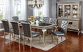 Amina Champagne 7 Pc. Dining Table Set - Premium Dining Room Set from FOA East - Just $1831.05! Shop now at Furniture Wholesale Plus  We are the best furniture store in Nashville, Hendersonville, Goodlettsville, Madison, Antioch, Mount Juliet, Lebanon, Gallatin, Springfield, Murfreesboro, Franklin, Brentwood