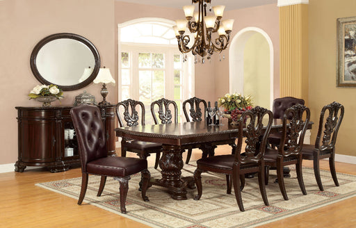 BELLAGIO Brown Cherry 7 Pc. Dining Table Set - Premium Dining Room Set from FOA East - Just $2696.85! Shop now at Furniture Wholesale Plus  We are the best furniture store in Nashville, Hendersonville, Goodlettsville, Madison, Antioch, Mount Juliet, Lebanon, Gallatin, Springfield, Murfreesboro, Franklin, Brentwood