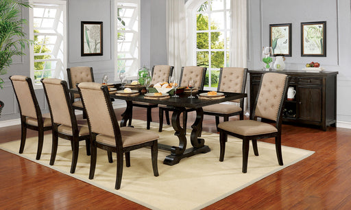 Patience Dark Walnut 7 Pc. Dining Table Set - Premium Dining Room Set from FOA East - Just $1762.80! Shop now at Furniture Wholesale Plus  We are the best furniture store in Nashville, Hendersonville, Goodlettsville, Madison, Antioch, Mount Juliet, Lebanon, Gallatin, Springfield, Murfreesboro, Franklin, Brentwood